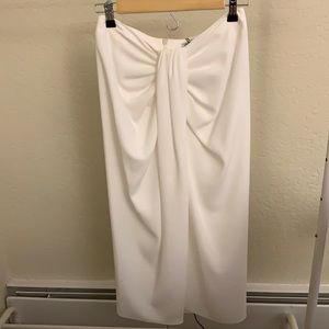 Zara knotted skirt with slit